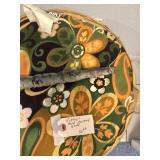 Vtg. Hand Painted Stool
