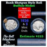 Buffalo Nickel Shotgun Roll in Old Bank Style 