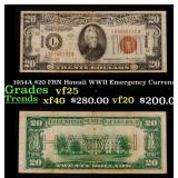 1934A $20 FRN Hawaii WWII Emergency Currency Grade
