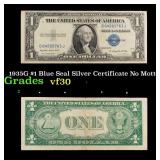 1935G $1 Blue Seal Silver Certificate Grades vf++