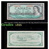 1954 Canada 1 Dollar Banknote P# 75b, Sig. Beattie
