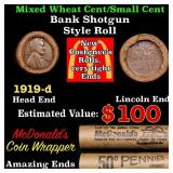 Lincoln Wheat Cent 1c Mixed Roll Orig Brandt McDon