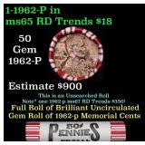 Shotgun Lincoln 1c roll, 1962-p 50 pcs Steel Stron