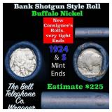 Buffalo Nickel Shotgun Roll in Old Bank Style 