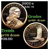 Proof 2002-s Sacagawea Dollar 1 Grades GEM++ Proof