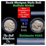 Buffalo Nickel Shotgun Roll in Old Bank Style 