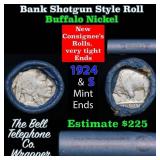 Buffalo Nickel Shotgun Roll in Old Bank Style 