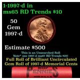 BU Shotgun Lincoln 1c roll, 1997-d 50 pcs Steel St