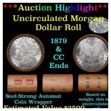 1879 & CC Uncirculated Morgan Dollar Shotgun Roll