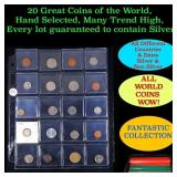 20 Great Coins of the World, hand selected, many t