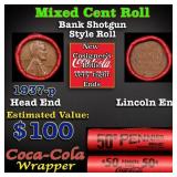 Lincoln Wheat Cent 1c Mixed Roll Orig Brandt Coca-