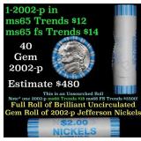 Shotgun Jefferson 5c roll, 2002-p 40 pcs N.F. Stri