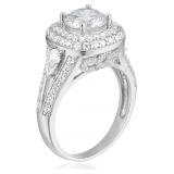 DECADENCE Sterling Silver 8mm Round Cut Cubic Zirc