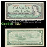 1973-1974 (1954 Modified Hair Issue) Canada $1 Ban