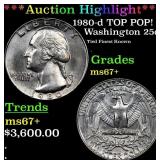 ***Auction Highlight*** 1980-d Washington Quarter