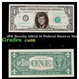 JFK Novelty 1963A $1 Federal Reserve Note Grades G