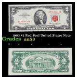1963 $2 Red Seal United States Note Grades Select