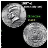 1997-d Kennedy Half Dollar 50c Grades GEM+ Unc