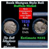Buffalo Nickel Shotgun Roll in Old Bank Style 