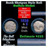 Buffalo Nickel Shotgun Roll in Old Bank Style 