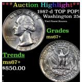 ***Auction Highlight*** 1987-d Washington Quarter