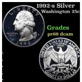 Proof 1992-s Silver Washington Quarter 25c Grades