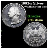 Proof 1992-s Silver Washington Quarter 25c Grades