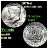 1979-d Kennedy Half Dollar 50c Grades GEM+ Unc