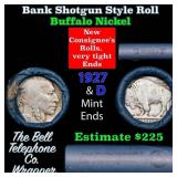 Buffalo Nickel Shotgun Roll in Old Bank Style 