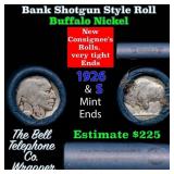Buffalo Nickel Shotgun Roll in Old Bank Style 