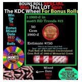 1-10 FREE BU RED Penny rolls with win of this 1960