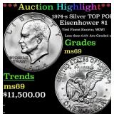 ***Auction Highlight*** 1974-s Silver Eisenhower D