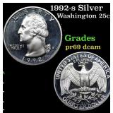 Proof 1992-s Silver Washington Quarter 25c Grades