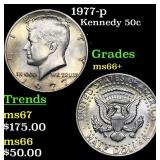 1977-p Kennedy Half Dollar 50c Grades GEM++ Unc