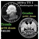 Proof 1979-s TY I Washington Quarter 25c Grades GE