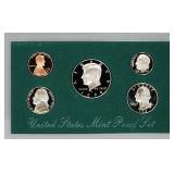 1998 United States Mint Proof Set 5 coins No Outer