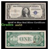1935F $1 Blue Seal Silver Certificate Grades Selec
