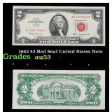 1963 $2 Red Seal United States Note Grades Select