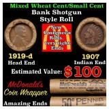 Lincoln Wheat Cent 1c Mixed Roll Orig Brandt McDon