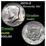 1979-d Kennedy Half Dollar 50c Grades GEM+ Unc