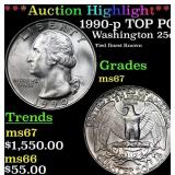 ***Auction Highlight*** 1990-p Washington Quarter