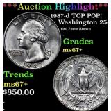 ***Auction Highlight*** 1987-d Washington Quarter
