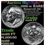 ***Auction Highlight*** 1996-w Roosevelt Dime RARE