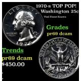 Proof 1970-s Washington Quarter TOP POP! 25c Grade
