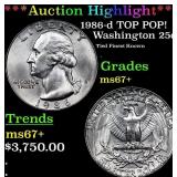 ***Auction Highlight*** 1986-d Washington Quarter