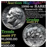 ***Auction Highlight*** 1996-w Roosevelt Dime RARE