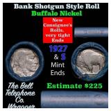 Buffalo Nickel Shotgun Roll in Old Bank Style 