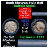 Buffalo Nickel Shotgun Roll in Old Bank Style 