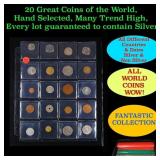 20 Great Coins of the World, hand selected, many t