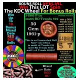 CRAZY Penny Wheel Buy THIS 1961-p solid Red BU Lin